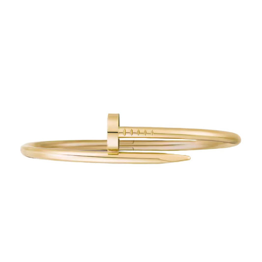 Luxury Gold Tone  Cartier Nail Bracelet
